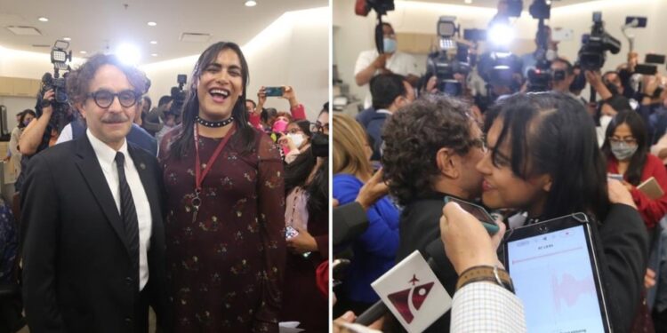 Con beso y abrazo Maria Clemente y Cuadri se reconcilian  1 diputados pronunciaron violencia politica razon 18 11 1174 730 1