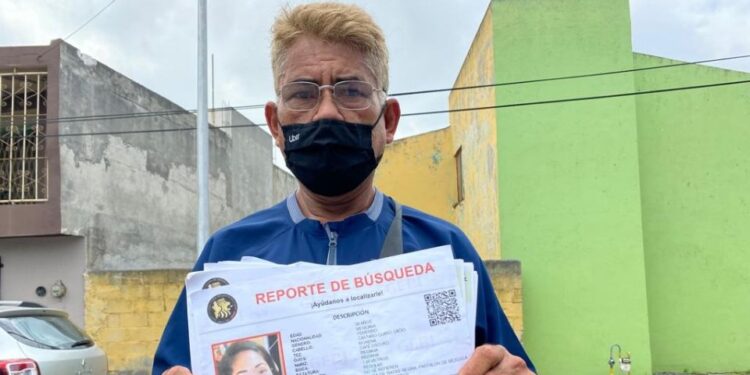 Padre de Yolanda Martínez pide ayuda para encontrar a su hija desaparecida. 1 papa