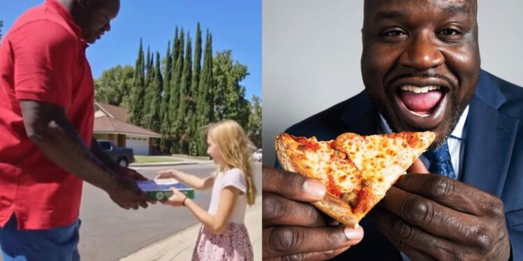 Shaquille O'Neal regala pizzas y niños lo confunden con Michael Jordan 1 photo1649811441