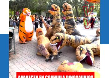 APARECE EN COAHUILA DINOSAURIOS PERSEGUIDOS POR TIGRE