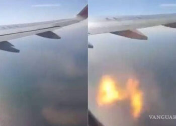 EXPLOTA TURBINA EN PLENO VUELO EN AVIÓN DE VIVA AEROBÚS