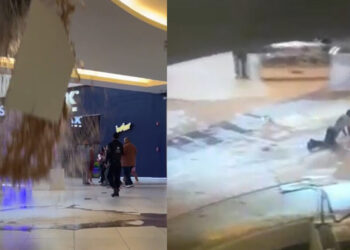 CAE EL TECHO DE GALERÍAS MONTERREY POR FUGA DE AGUA