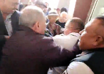 AGREDE DIPUTADO A EMPLEADO EN CONGRESO DE BAJA CALIFORNIA 