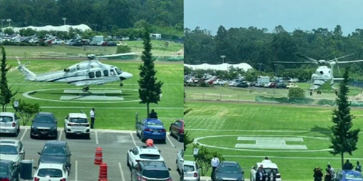 LLEGA A CLASES EN HELICÓPTERO 1 LLEGA A CLASES EN HELICÓPTERO