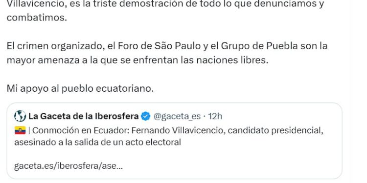 Santiago Abascal vía X