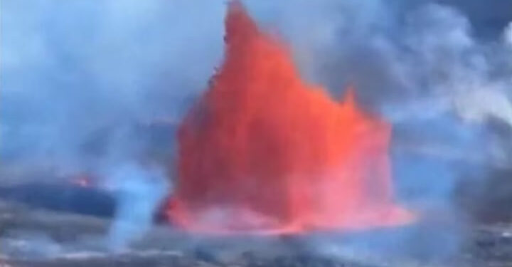 ERUPCIÓN DEL VOLCÁN KILAUEA EN HAWÁI VISTA DESDE EL ESPACIO 1 ERUPCIÓN DEL VOLCÁN KILAUEA EN HAWÁI VISTA DESDE EL ESPACIO