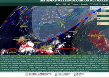 ¡FRENTE FRÍO Y POSIBLE CICLÓN AZOTAN A 24 ESTADOS HOY, 17 DE OCTUBRE!
