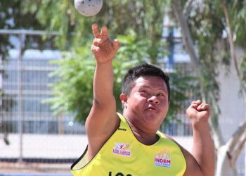 TRIUNFO DE ORO PARA BCS EN EL LANZAMIENTO DE DISCO DE LOS PARANACIONALES CONADE 2023