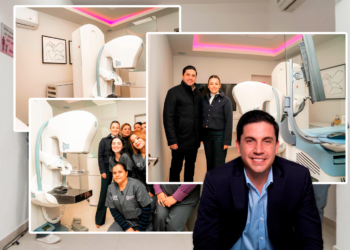 INAUGURA RAÚL CANTÚ NUEVA CASA ROSA CON MASTÓGRAFO EN SALINAS