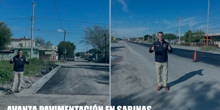 AVANZA PAVIMENTACIÓN EN SABINAS