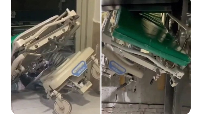OTRA VEZ EL IMSS; FALLA ELEVADOR Y PRENSA CAMILLA 1 OTRA VEZ EL IMSS; FALLA ELEVADOR Y PRENSA CAMILLA