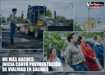 NO MÁS BACHES; INICIA CANTÚ PAVIMENTACIÓN DE VIALIDAD EN SALINAS
