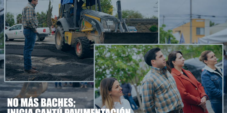 NO MÁS BACHES; INICIA CANTÚ PAVIMENTACIÓN DE VIALIDAD EN SALINAS