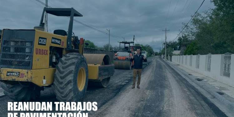 REANUDAN TRABAJOS DE PAVIMENTACIÓN EN SABINAS HIDALGO 1 REANUDAN TRABAJOS DE PAVIMENTACIÓN EN SABINAS HIDALGO