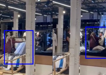 ENTRA EN CRISIS Y DESTRUYE TIENDA