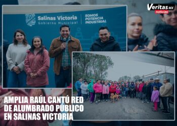 AMPLIA RAÚL CANTÚ RED DE ALUMBRADO PÚBLICO EN SALINAS VICTORIA