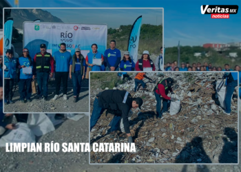 Limpian Río Santa Catarina