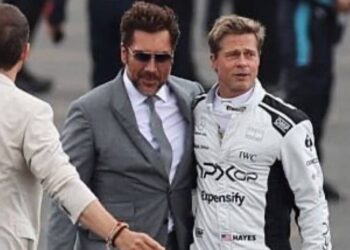 BRAD PITT Y JAVIER BARDEM, COMPAÑEROS EN EL RODAJE DE LA NUEVA PELÍCULA SOBRE FÓRMULA 1