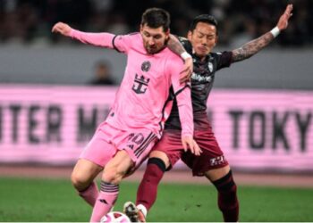 INTER MIAMI Y VISSEL KOBE EMPATAN SIN GOLES; MESSI APARECE POR MEDIA HORA