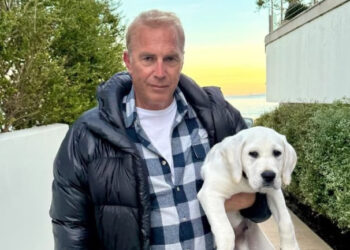 KEVIN COSTNER REVELA SU NUEVO AMOR: UN CACHORRO DE LABRADOR