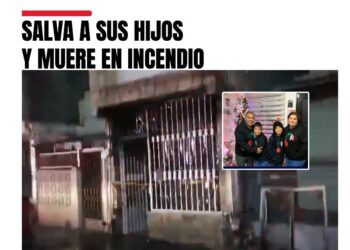 SALVA A SUS HIJOS Y MUERE EN INCENDIO