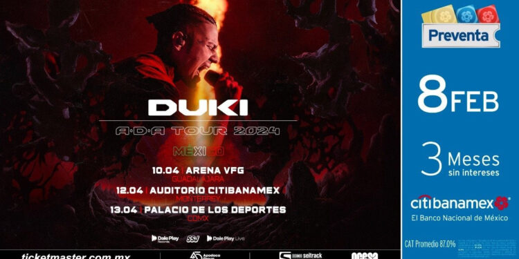 DUKI ANUNCIA GIRA POR MÉXICO 1 DUKI ANUNCIA GIRA POR MÉXICO