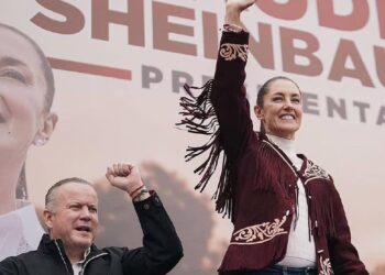 PROMETE SHEINBAUM EN NL AGUA Y TREN