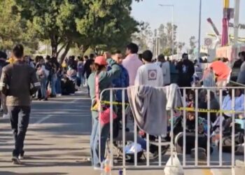 MULTITUD ACUDE DESDE TODO MÉXICO A LA FILA DE IMAGINE DRAGONS EN IRAPUATO PARA LA FERIA DE LAS FRESAS 2024