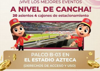 LA LOTERÍA NACIONAL OFRECE PALCO EN EL ESTADIO AZTECA VALUADO EN MÁS DE 25 MILLONES DE PESOS