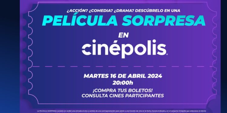 DESCUBRE LA PROMOCIÓN ‘PELÍCULA SORPRESA’ DE CINÉPOLIS