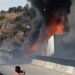 CHOQUE DE CAMIONES PROVOCA INCENDIO EN AUTOPISTA ARCO NORTE 7 CHOQUE DE CAMIONES PROVOCA INCENDIO EN AUTOPISTA ARCO NORTE