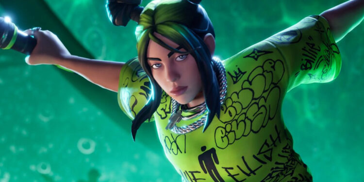BILLIE EILISH SE UNE A FORTNITE FESTIVAL CON SU PROPIA SKIN