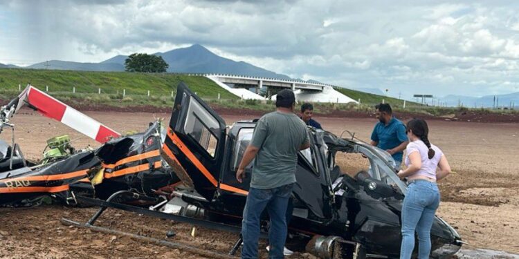 CAPTAN CAÍDA DE HELICÓPTERO EN JALISCO 1 CAPTAN CAÍDA DE HELICÓPTERO EN JALISCO