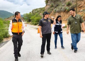 EVALÚA SAMUEL DAÑOS EN SIERRA DE SANTIAGO