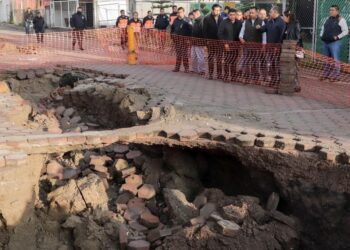 NUEVO SOCAVÓN EN SAN ANDRÉS CHOLULA POR LLUVIAS