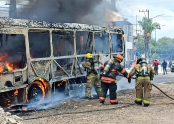 INCENDIO EN TRANSPORTE PÚBLICO DE SANTA MARGARITA, ZAPOPAN