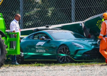 ACCIDENTE INESPERADO: SAFETY CAR CHOCA EN EL GP DE ITALIA 2024