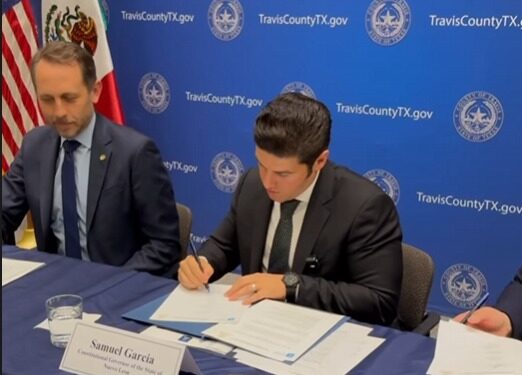 FIRMA SAMUEL PRE ACUERDO CON TEXAS PARA TREN RÁPIDO 1 FIRMA SAMUEL PRE ACUERDO CON TEXAS PARA TREN RÁPIDO