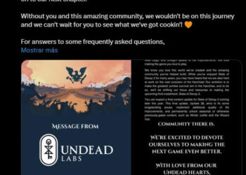 STATE OF DECAY 2 LLEGA A SU FIN TRAS SEIS AÑOS, PERO HAY UNA BUENA RAZÓN