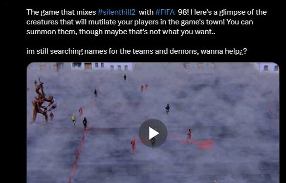 FÚTBOL Y HORROR SE UNEN EN UN PROYECTO QUE MEZCLA FIFA 98 Y SILENT HILL