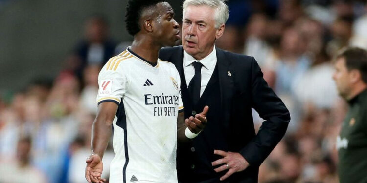 ANCELOTTI ELOGIA EL CRECIMIENTO DE VINICIUS EN EL REAL MADRID
