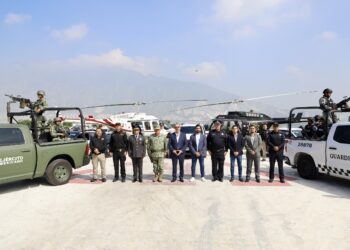 REFUERZAN SAN PEDRO Y ESTADO SEGURIDAD CON HELICÓPTERO Y DRONES