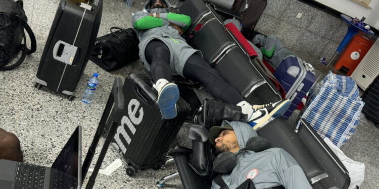 NIGERIA PROTESTA CONTRA EL TRATO INHUMANO EN LIBIA DURANTE UN PARTIDO DE COPA AFRICANA 1 NIGERIA PROTESTA CONTRA EL TRATO INHUMANO EN LIBIA DURANTE UN PARTIDO DE COPA AFRICANA