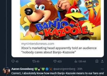 A NADIE LE IMPORTA BANJO-KAZOOIE, AFIRMA DIRECTIVO DE XBOX