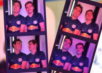 CHECO PÉREZ Y MAX VERSTAPPEN LUCEN LA NUEVA PLAYERA DEL RED BULL BRAGANTINO