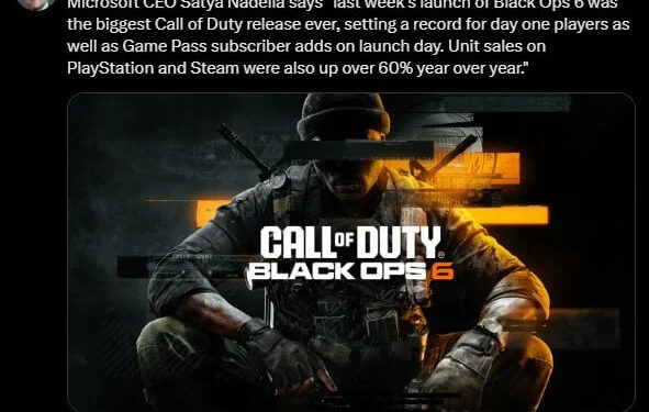 BLACK OPS 6 ROMPE RÉCORDS COMO EL LANZAMIENTO MÁS EXITOSO EN LA HISTORIA DE CALL OF DUTY Y XBOX GAME PASS 1 BLACK OPS 6 ROMPE RÉCORDS COMO EL LANZAMIENTO MÁS EXITOSO EN LA HISTORIA DE CALL OF DUTY Y XBOX GAME PASS