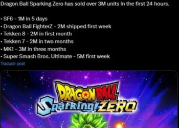 VENTAS MILLONARIAS DE DRAGON BALL: SPARKING! ZERO SUPERAN A STREET FIGHTER 6 Y TEKKEN 8