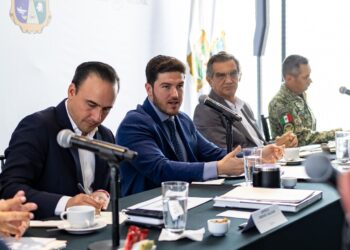 RECIBE SAMUEL A GOBERNADORES DE TAMAULIPAS Y COAHUILA PARA EVALUAR RESULTADOS DE COORDINACIÓN EN SEGURIDAD