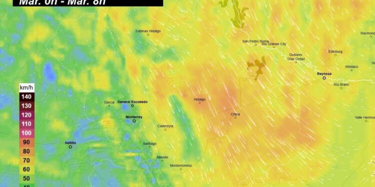ALERTAN POR FRENTE FRÍO Y FUERTES VIENTOS EN NL 1 ALERTAN POR FRENTE FRÍO Y FUERTES VIENTOS EN NL