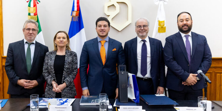 LLAMA GOBERNADOR SAMUEL GARCÍA A MULTIPLICAR EUROS EN NUEVO LEÓN; RECIBE A EMBAJADORA DE FRANCIA EN MÉXICO Y A EMPRESARIOS FRANCESES 1 LLAMA GOBERNADOR SAMUEL GARCÍA A MULTIPLICAR EUROS EN NUEVO LEÓN; RECIBE A EMBAJADORA DE FRANCIA EN MÉXICO Y A EMPRESARIOS FRANCESES